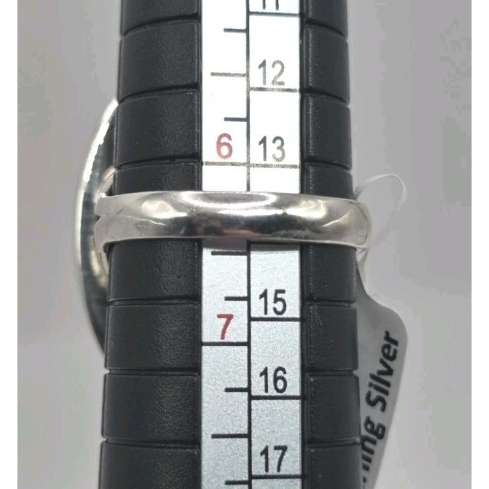 Genuine Green Variscite Oval Ring Size 6.5 Sterling Silver Bezel Set NWT - Picture 9 of 10